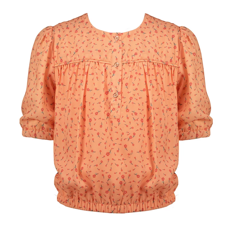 NoNo blouse/shirt N203-5101/530 zalm-oranje